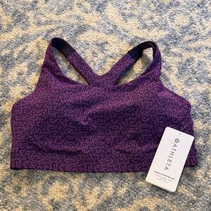Athleta Textured Purple Sports Bra